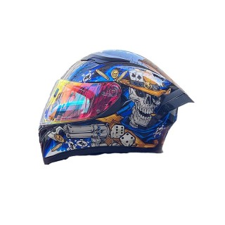 All Seasons Shark Helmet for Electric Vehicles New ABS Motorcycle Helmet with Large Spoiler