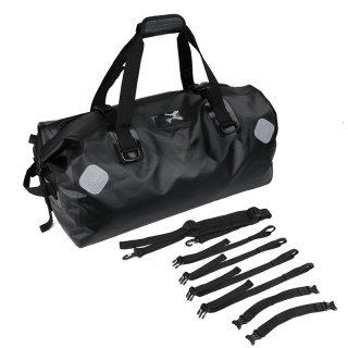 Factory Direct 65L Waterproof PVC Travel Long-Distance Motorcycle Rear Luggage Bag.
