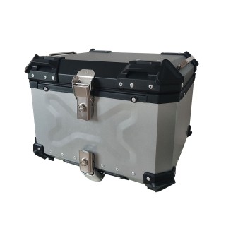 Factory Direct Aluminum Alloy Off-Road Motorcycle Retro Tail Box/Storage Case Delivery Box Leg Bag Motorcycle Alarm