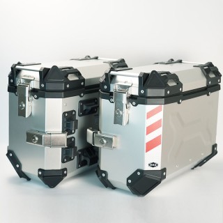 35L/45L Motorcycle Aluminum Alloy Tail Box Storage Side Case Waterproof Multipurpose Tool Box Motorcycle Alarm