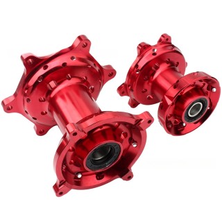 Alloy CNC Front and Rear Wheel Hubs with Spokes Aftermarket Parts for Honda CRF250R/CRF450R for Off-Road Motorcycles
