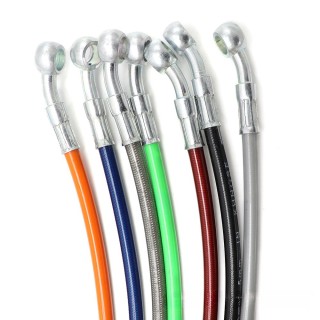 Motorcycle Brake Hose: Colorful Oil Tubes, 390-2200mm, Universal for Electric Vehicles, Racing-Modified Oil Hoses.