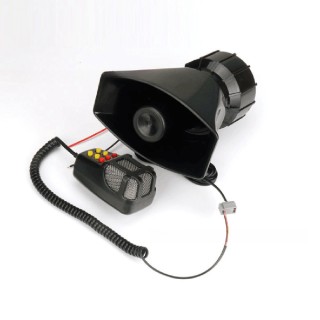 Accesorios Para Motos Car and Motorcycle 7-Tone Siren Horn,Alarm Horn, 12V with Megaphone Function