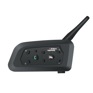 V6-1200 Motorcycle Helmet  Intercom: 1200m Range, Full-Duplex, Riding Blue Intercomunicador Para Moto