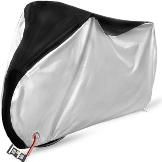 Motorcycle All-Weather Cover, 210D Oxford Cloth Sunscreen and Dustproof Thick Cover, Electric Bike and Bicycle Rain Cover