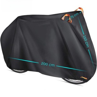 Motorcycle Cover, 420D Oxford Cloth Large Size Cover, Bicycle Rain and Sun Protection Cover, Electric Bike Cover/Bike Cape
