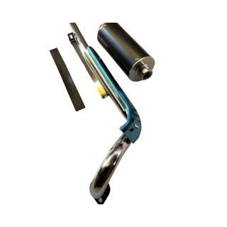 110cc and 125cc Off-Road Motorcycle Modification Parts for Mini Motocross, Aluminum Exhaust Pipe