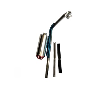 110cc and 125cc Off-Road Vehicle Modification Parts with Five-Claw Exhaust Pipe and Exhaust Tube Motorcycle Muffler