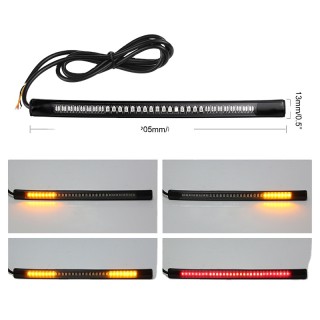 48-LED SMD Motorcycle Light Strip, Brake Light, Turn Signal, with Housing for Motorcycle License Plate and Tail