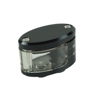 CNC Aluminum Front Brake Fluid Reservoir with Direct Push Brake Master Cylinder, Universal Fit for Motorcycles
