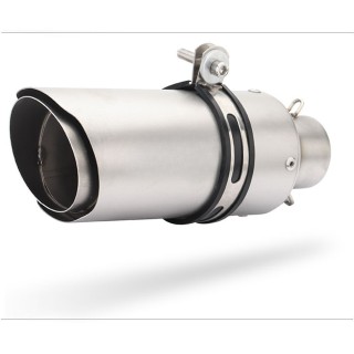 51mm Diameter Dual-layer Cylindrical Exhaust Pipe Motorcycle Exhaust Exhaust for Bike