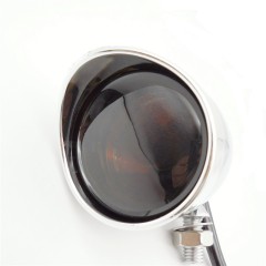 Zinc Alloy Turn Signals Retro Metal Turn Signals Suitable for Harrey Cruiser with Capped Headlight Accessory Modification