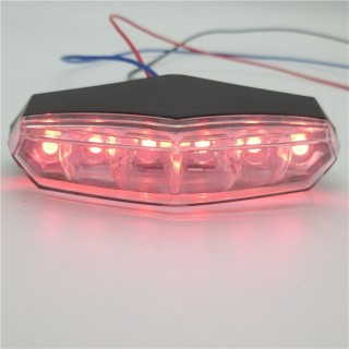 Accesorios Para Motos,Electric Scooter LED Rear Tail Light, LED Mini Tail Light, Brake and Running Rear Tail Light