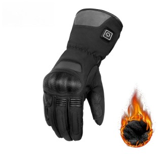 Motorcycle Parts Accessories  Winter Fleece-Lined Insulated Smart Temperature-Controlled Off-Road Motorcycle Gloves
