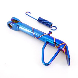 Accesorios De Moto Custom Colored Flame Titanium Side Stand/Kickstand Suitable for Electric Vehicles and Motorcycles.