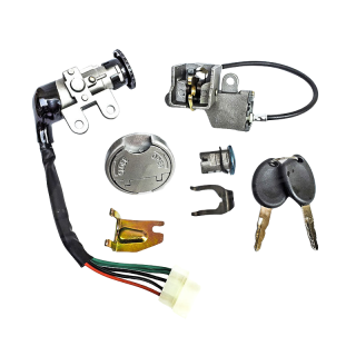 Accesorios De Moto Scooter Full Vehicle Lock Set, Electric Scooter Seat Lock,Ignition Lock Suitable for GY6 50 Lock Set
