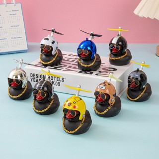 Accesorios Para Motos,Motorcycle/Electric Vehicle Decoration Creative Car Ornament  Little Black Duck for Bicycles
