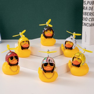 Accesorios Para Motos,Bicycle and Electric Vehicle Decorations Car Ornament, Middle Finger Duck Ornament