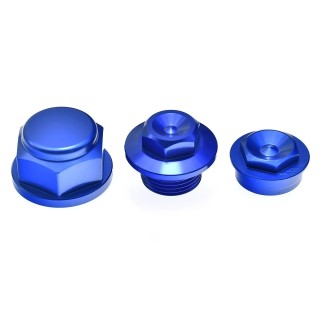 Motorcycle Aluminum Front and Rear Wheel Hub Axle Bolts and Nuts, Suitable for KTM/Husqvarna Accessory Modification