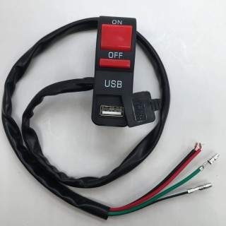 Accesorios Para Motos,Motorcycle Headlight Switch,with USB Car Charger Switch for Mobile Phone,12V 5A Spot Light Power Switch