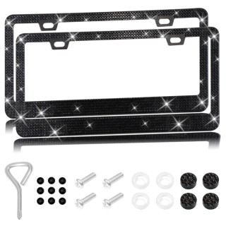 Rhinestone-encrusted License Plate Frame,Car License Plate Frame,US-standard License Plate Frame,custom License Plate Frames