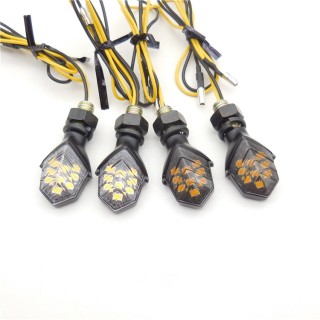 Accesorios Para Motos,High-power LED Bright Yellow Turn Signal, Electric Scooter Mini Side Light, Electric Bicycle Turn signal
