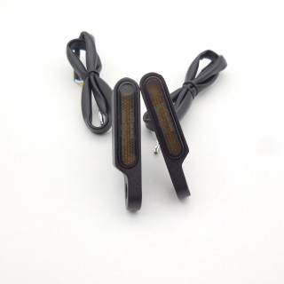 Accesorios Para Motos,Electric Scooter Handlebar Sequential Turn signal and Daytime Running Light, Metal LED Turn signal
