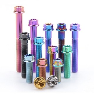 Factory Direct Titanium Alloy Bolts-M10*10*1.25*15-130 High-Strength Fully Threaded Candy Color Screws Accesorios Para Moto