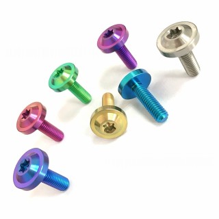 Factory Direct Titanium Alloy Bolts-M5*10/15/20/25/30/35/40 High-Strength Candy Color Screws Accesorios Para Moto