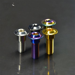 Custom-Colored High-Performance Titanium Alloy Screws GR5 TC4 M8*20/25 Brake Rotor Screws Suitable for Yamaha Modifications