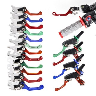 Accesorios Para Moto,Motorcycle CNC Anti-drop Folding Brake Lever 360°Easy Pull Clutch Lever Suitable for CQR,KL,KTM