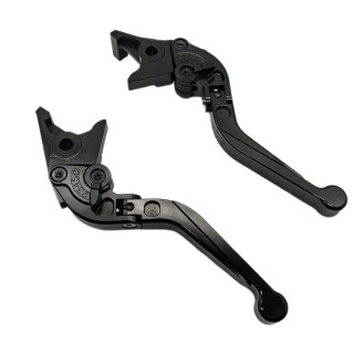Accesorios Para Motos Motorcycle Aluminum Alloy Brake Lever CNC-Machined,Dual-Sided,6-Position Adjustable,Foldable & Extendable