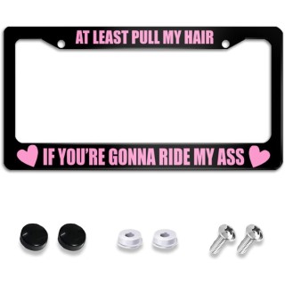 Car License Plate Frame,Stylish Trendy US Standard Aluminum Alloy License Plate Frame,UV Custom Pattern