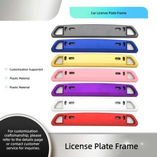 Car License Plate Frame Holder,Carbon Fiber Pattern License Plate Holder,Water Transfer Printed Embossed License Plate Frame