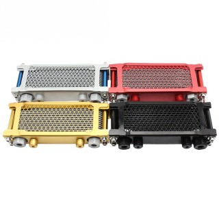 Factory Direct Supply Motorcycle Thickened Oil Cooler Radiator Suitable for Cub Engines 50-160cc Aluminum Radiator